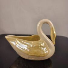 Vintage Belleck Ireland Lusterware Porcelain Swan Creamer picture