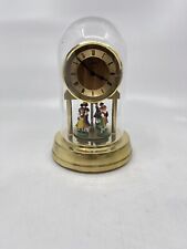 Vintage Schatz Anniversary Mantle Clock Plastic Dome Made in Germany picture