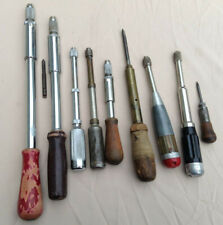 Vintage Stanley Yankee - Millers Falls - Craftsman 9 Piece Lot Spiral Push Drill picture