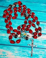 Catholic Steel Rosary Ceramic Ladybug Devotional 29