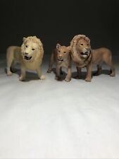 Schleich LION PRIDE FAMILY Lioness  2 Male Lot Of 3 Animal Figures picture