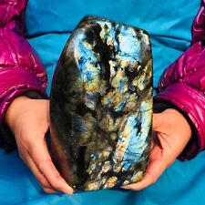 2800G Natural Labrador Moonstone Quartz Crystal Free Form Mineral Specimen 375 picture