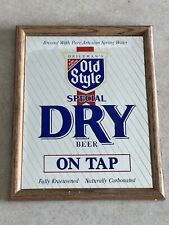 Heileman's Old Style Special Dry Beer Mirror Advertising Wall Hanging   ~ON TAP~ picture