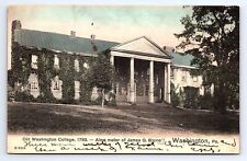 Postcard Old Washington College James G. Blaine Alma Mater Washington PA picture
