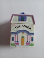 Vintage 1989 Lenox Spice Village Coriander House Porcelain Jar With Lid picture