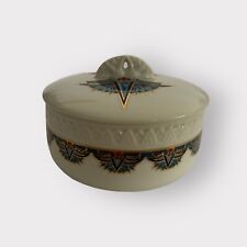 Vintage Elizabeth Arden Treasures of the Pharaohs Trinket Dish Round w/ Lid picture