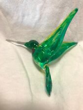 SALEGlass Humming Bird-Hand blown and Painted-  lower 48 USA picture