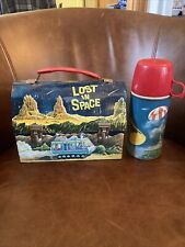 Vintage 1967 LOST IN SPACE Dome Top Lunchbox and Thermos Set picture