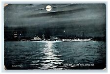 1907 Wolff's Park And U. S. S. Yantic Steamer Moon Detroit Michigan MI Postcard picture