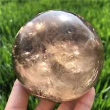 1170g Top Natural Smoky Quartz Sphere Carved Crystal Ball Reiki Healing.XQ2652 picture
