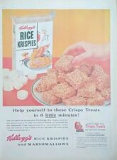 1954 Vintage Howdy Doody Rice Krispies Marshmallow Squares Print Ad  picture
