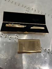 Sheaffer Targa Imperial Brass Fountain Pen in Box 14k Gold Nib picture