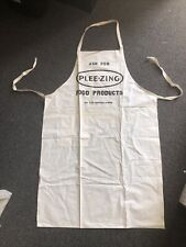 VINTAGE Ask For Plee-Zing Food Products Apron No.2-29 Grocer Apron Advertising picture