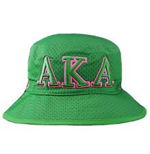 Alpha Kappa Alpha Embroidery Bucket Hat Green L/XL picture