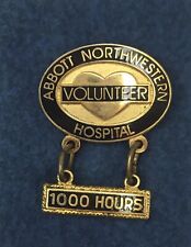 Abbott Northwestern Hospital 1000 Volunteer Hours Lapel Pin Minneapolis MN picture