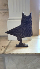 Vtg. Metal Owl Sculpture 9.5