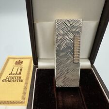 Like Unused Working dunhill Gas lighter Silver with box picture