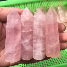 Wholesale Lot 4 Lbs Natural Pink Roses Obelisk Tower Point Crystal Healing Reiki picture