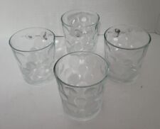 VINTAGE CIRCLEWARE ~ Early 12 Oz. DOUBLE OLD FASHIONED GLASS (Circle) Set Of 4 picture
