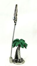 Palm Trees Painted Pewter Memo Clip picture