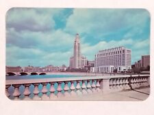 Civic Center Ohio Columbus City Hall Federal Post Office Veterans Postcard  picture