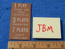 Rowe AMI JBM Price and Credit Card 200-11885 7 Plays Half Dollar picture