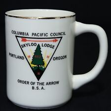 Boy Scouts VTG BSA Ceramic Mug Order of the Arrow, Skyloo Lodge Portland, OR Cup picture