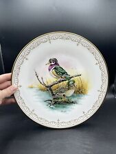 Wood Ducks Boehm Collector Plate Water Bird Collection Porcelain Vintage Gold picture