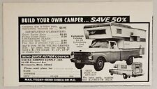 1970 Print Ad Build Your Own Pickup Truck Camper Viking Minneapolis,Minnesota picture