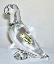 BACCARAT ~  Solid Quality Clear Crystal PARROT Figurine (4.25