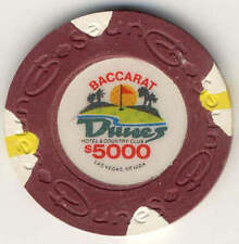Dunes Casino Las Vegas Nevada $5000 Baccarat Chip 1989 picture