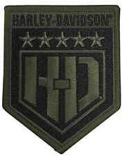 HARLEY DAVIDSON Embroidered Patch H-D Military Shield Emblem  12