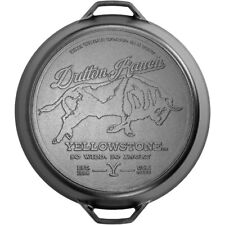 Lodge Yellowstone 17 In Seasoned Cast Iron “So Wild, So Angry” Dual Handle Pan picture