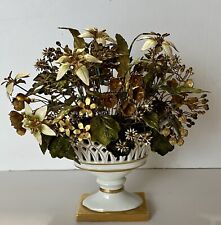 Vtg Gorham Jane Hutcheson Gilded Enameled Fleurs Des Siècles Flowers in Vase picture