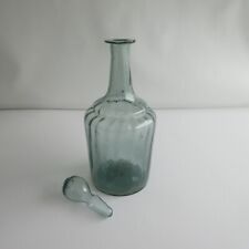 Antique American Early Hand Blown Liquor Bottle Mold Decanter Open Pontil picture