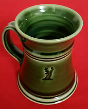 Alexander Keith's Beer Mug. ClayworkS Pottery Halifax Nova Scotia Green Glaze picture