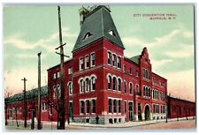 c1910's City Convention Hall Street View Buffalo New York NY Antique Postcard picture