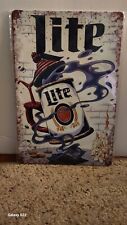 Brand New Repro Miller Beer Coffee Pot Tin Sign picture