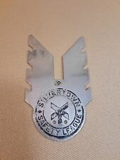 Vintage Dickey Grabler OH Silvertown Safety League Grill Badge Car Plate Topper picture