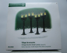 Dept 56 Village Accessories DOUBLE STREET LAMPS 59960 Retired Heritage Village picture