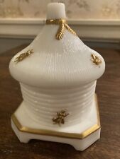 Vintage Imperial Milk Glass Bee Hive Jar with Lid also picture