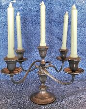 Vtg. Gorham YC 480 Silver Plate Twisted 4 Branch Candlelabra. picture