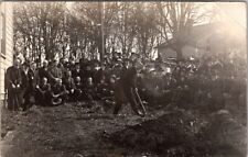 RPPC Postcard Ceremonial First Shovel of Dirt for New Church March 1915    12607 picture