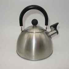 Vintage COPCO Whistling Tea Kettle Teapot Shiny Stainless Steel 1.5 Quart picture