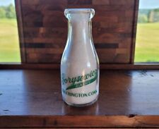 Rare ANTIQUE Glass Milk Bottle Borysewicz • Vintage SOUTHINGTON, CT ☆ 1 Pint picture