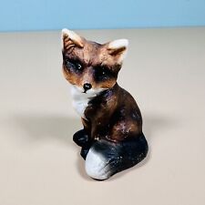 Ceramic Red Fox 3” Hand Painted Figurine Mold picture