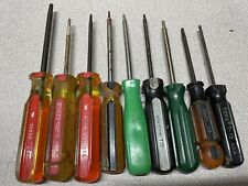 9 PC. LOT STANLEY-TORX-STAR USED TORX SET MADE USA  LOT 205 picture