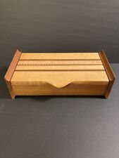 Steve Burdette Artisan Handcrafted Wooden Storage Jewelry Trinket Ring Box picture