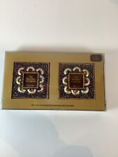 The Bombay Company Set Of Two Harlequin Hand-Beaded Frames~2 Inches By 2 Inches picture