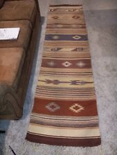 Zapotec ? Southwest wool rug  30” x 114” size. picture